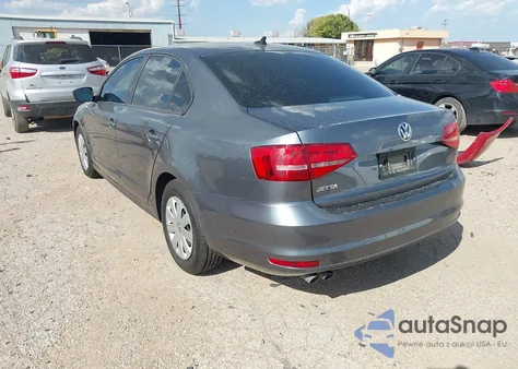 2015 Volkswagen Jetta 2.0L S z USA, uszkodzony, nr VIN 3VW2K7AJ8FM284533